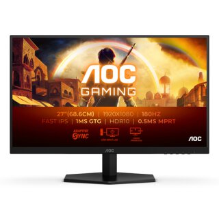 AOC Gaming 27G42E, 27 Zoll Gaming Monitor, 180 Hz, IPS, FreeSync