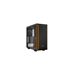 PURE BASE 600 Window, Tower-GehÃ¤use schwarz/orange, Window-Kit