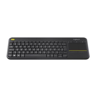 WIRELESS TOUCH KEYBOARD K400 PLUS BLACK (GERMAN) K400+ BLACK