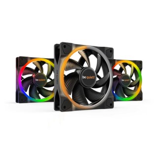 be quiet! Light Wings ARGB PWM LÃ¼fter, Triple Pack - 120mm, schwarz